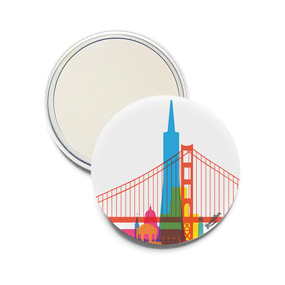 San Francisco Pocket Mirror