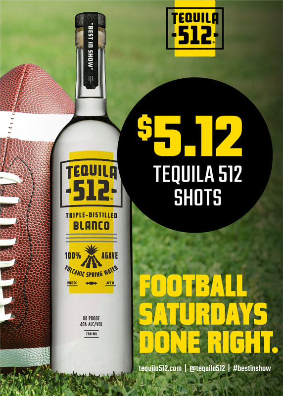 Tequila 512 Tent Card - Football